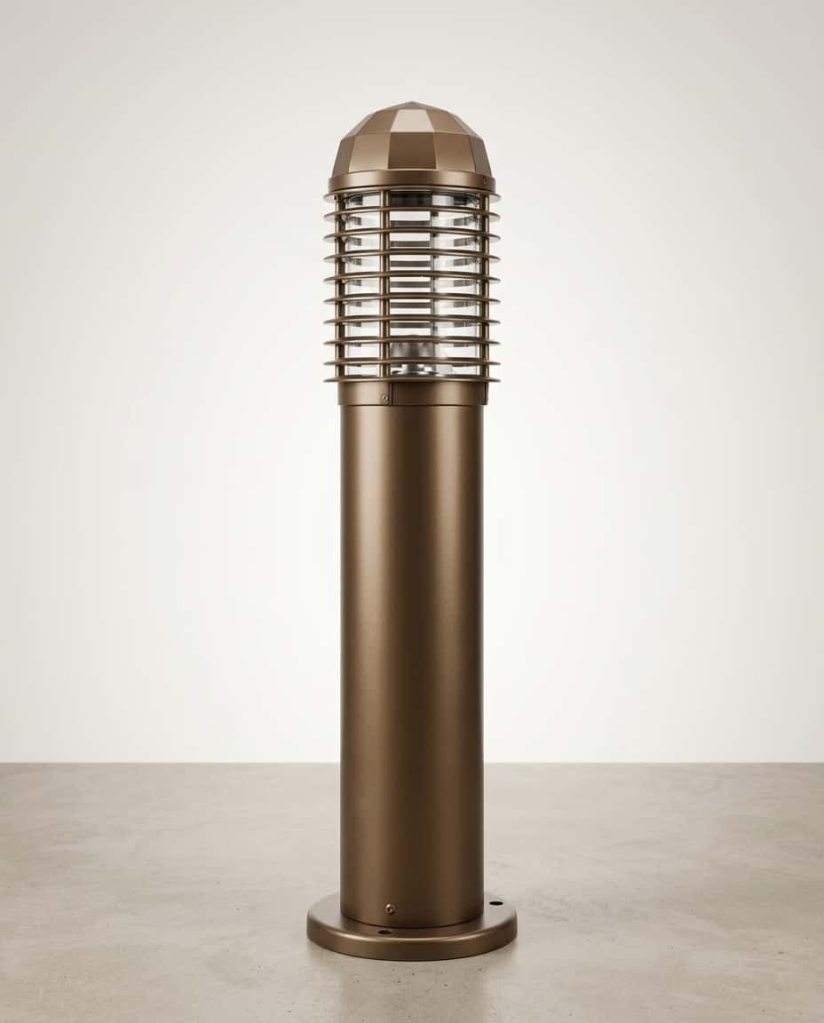 Projekt Supply Cast Aluminum Mini Bollard Caged