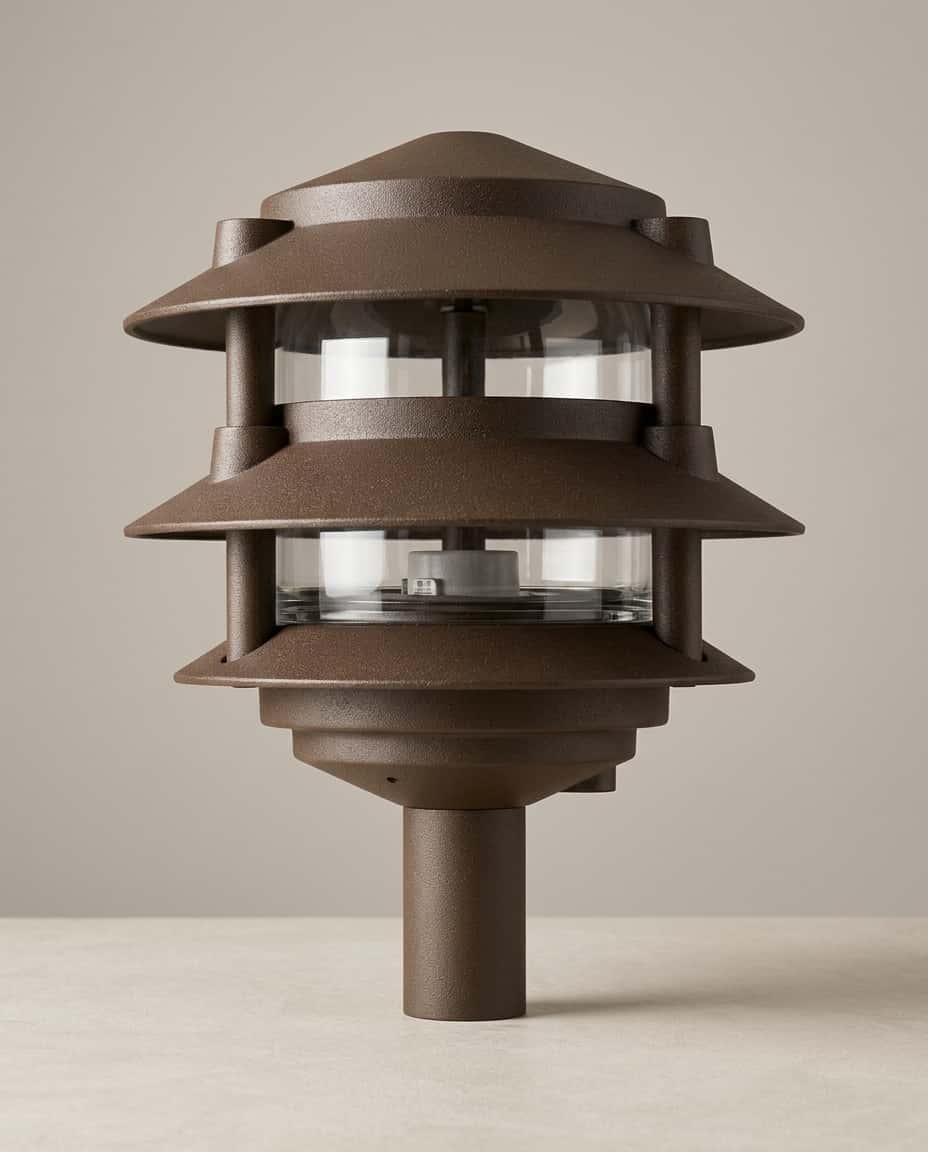 Projekt Supply Cast Aluminum Pagoda 3-Tier 1/2" Base 6" Top