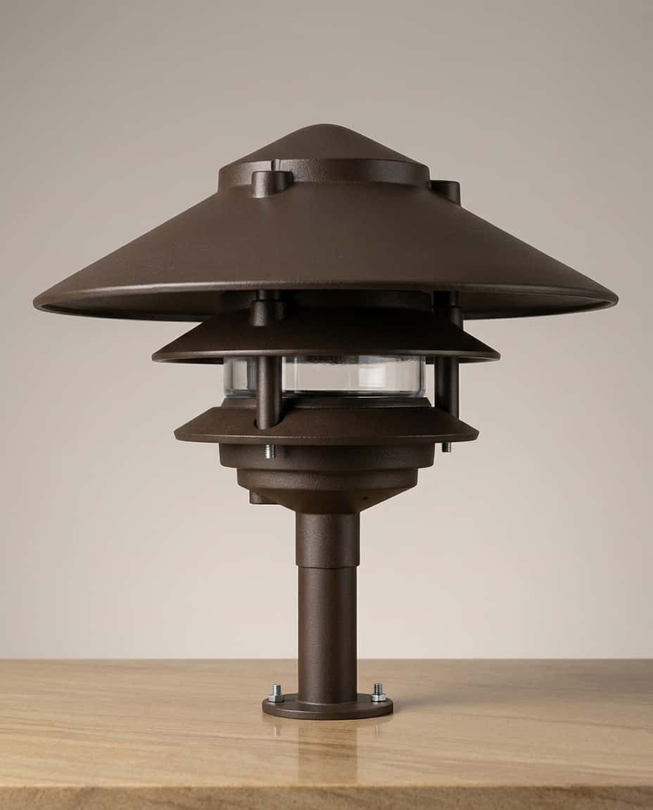 Projekt Supply Cast Aluminum Pagoda 3-Tier 1/2" Base 10" Top