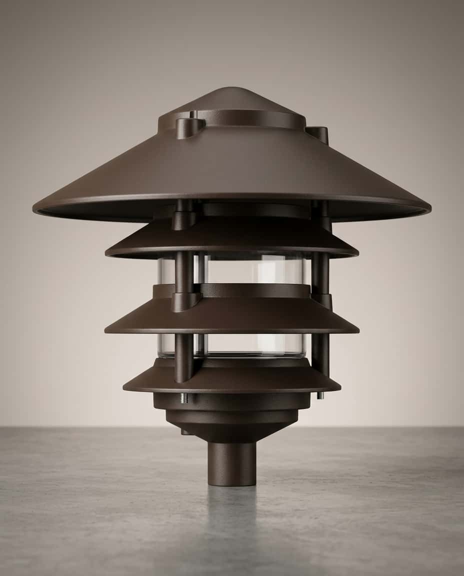 Projekt Supply Cast Aluminum Pagoda 4-Tier 1/2" Base 10" Top
