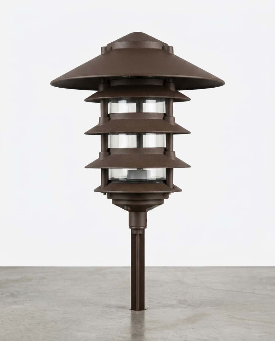 Projekt Supply Cast Aluminum Pagoda 5-Tier 1/2" Base 10" Top LED 6W