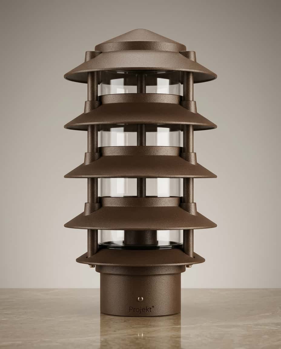 Projekt Supply Cast Aluminum Pagoda 5-Tier 3" Base 6" Top LED 6W