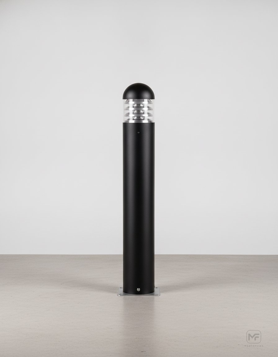 ANDO BD104 Decorative louvered dome-top bollard