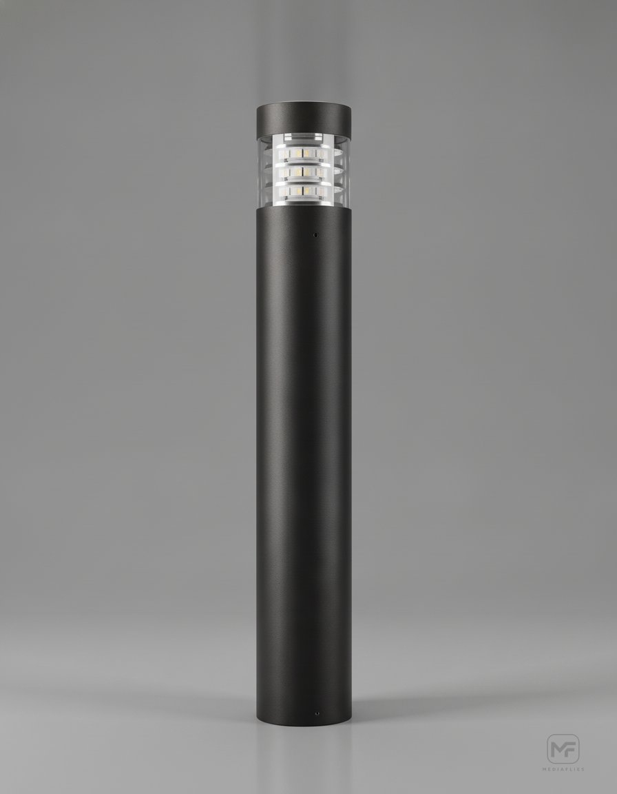 ANDO BD105 Decorative louvered flat-top bollard