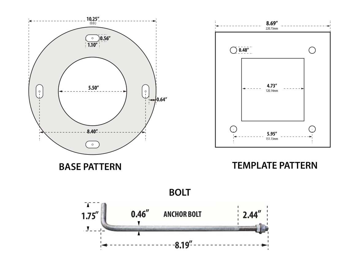 D120 mounting drawing