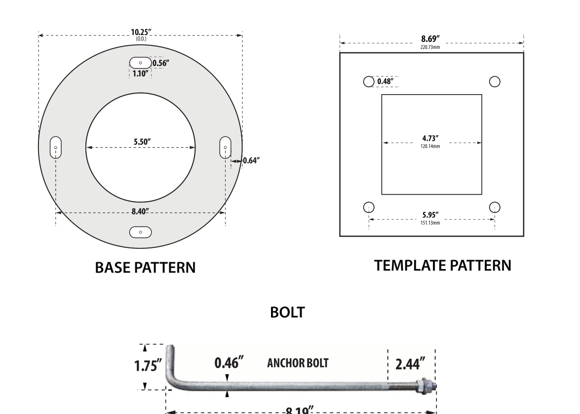 D130 mounting drawing