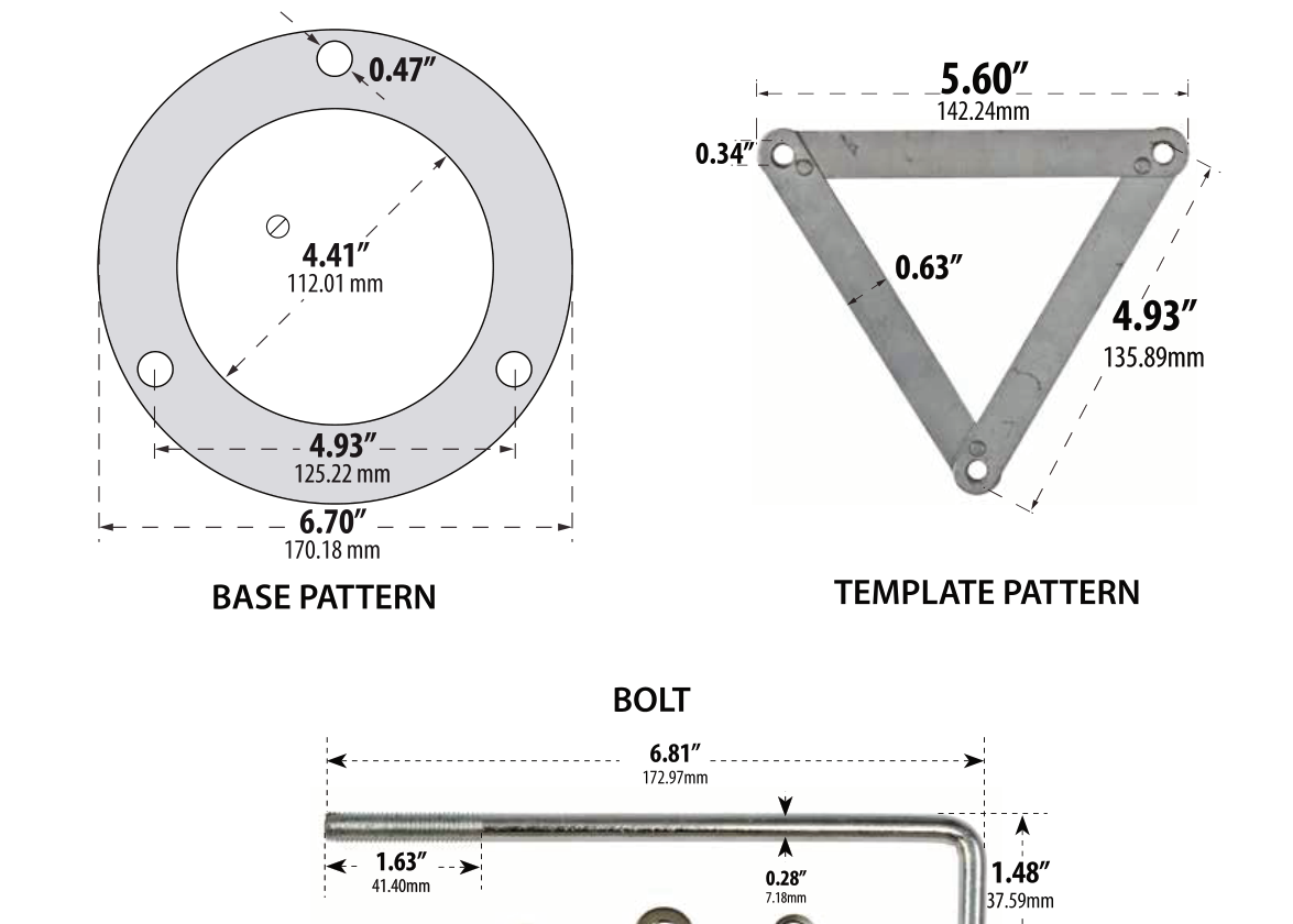 D3200 mounting drawing