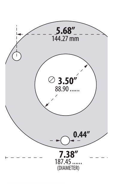 D3400 mounting drawing