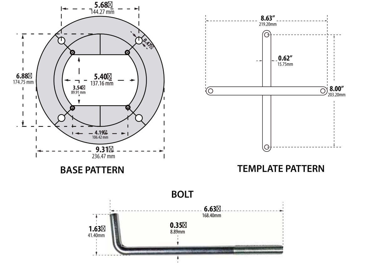 D480 mounting drawing